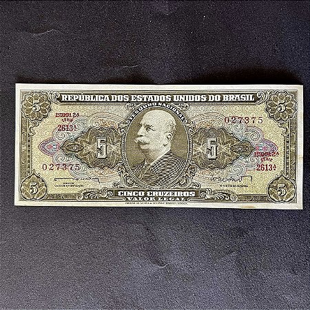 Cédula do Brasil - 5 Cruzeiros - Barão do Rio Branco - Mbc - ref.2996