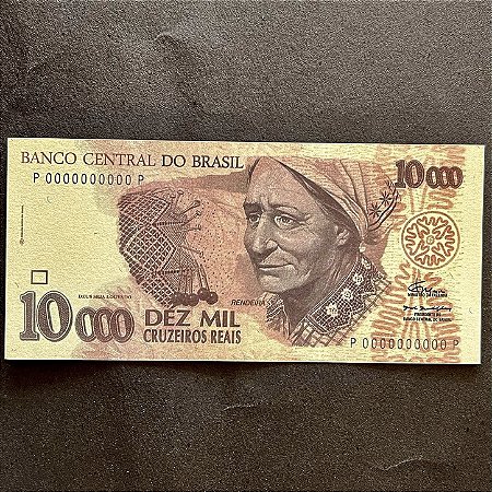 Cédula do Brasil - 10.000 Cruzeiros Reais - Rendeira - Cedula Fantasia - ref.3014