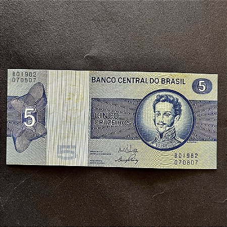 Cédula do Brasil 5 Cruzeiros - D.Pedro I - Mbc - ref.3029