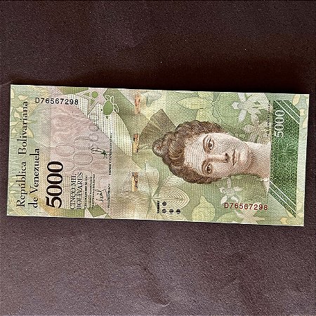 Cédula Estrangeira - Republica Bolivariana de Venezuela - 5000 Mil Bolivares - FE - ref.3044