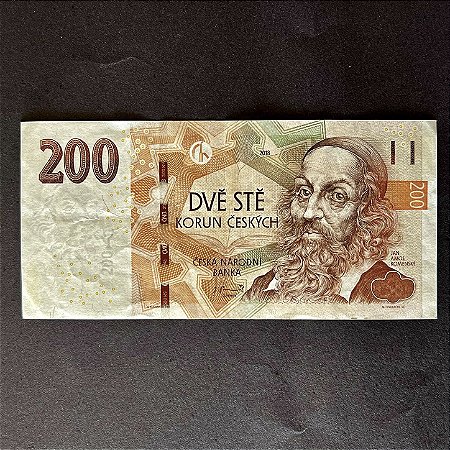 Cédula Estrangeira - 200 Coroas Tchecas - Banco Nacional Tcheco - Mbc - ref.3057