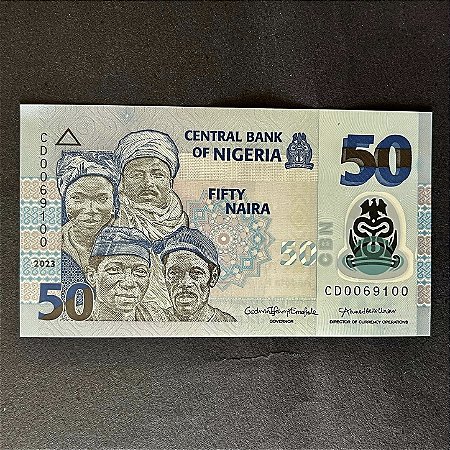 Cédula Estrangeira - Central Bank of Nigeria - Fifty Naira - Polimero FE - ref.3059