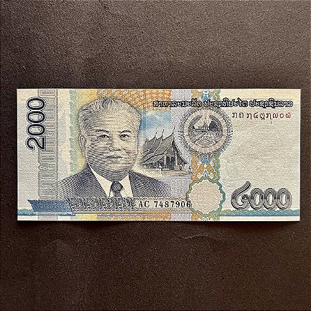 Cédula Estrangeira - 2.000 Kip do Laos - FE - ref.3060