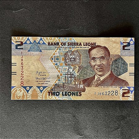Cédula Estrangeira - 2 Leones - Bank of Sierra Leone - FE - ref.3061