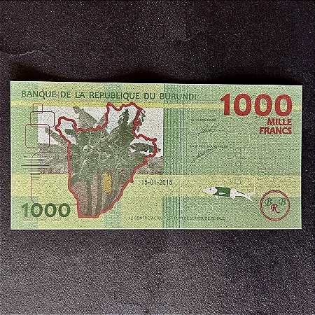 Cédula Estrangeira - 1.000 Francos - Banque de La Republique du Burundi - FE - ref.3070