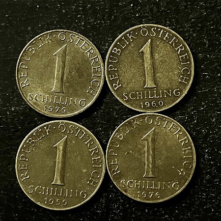 04 Moedas Estrangeiras - Austria - 1979-1960-1976-1959 - Mbc - ref.3201