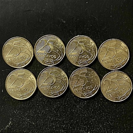 08 Moedas do Brasil - 10 Centavos - 2007 - FC - Aço com Latão - ref.3228