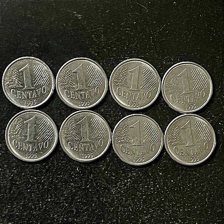 08 Moedas do Brasil - 1 Centavos - 1994 - Mbc - Aço Inoxidavel - ref.3230