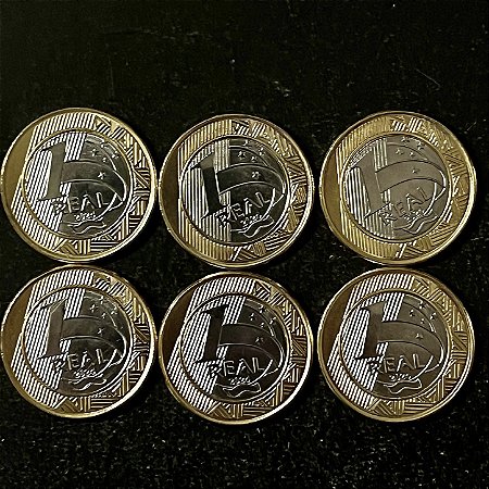 06 Moedas do Brasil - 1 Real - 2024 - FC - Bimetálica - ref.3236