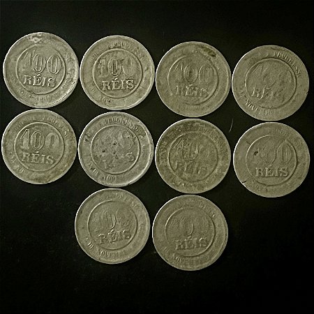 10 Moedas do Brasil - 100 Réis - Mbc - ref.3320