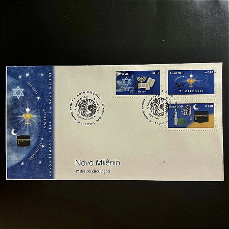 Envelope Comemorativo com Carimbo e Selo - Escotismo - 2001 - Novo Milenio - 2001 - FDC699 - ref.3290
