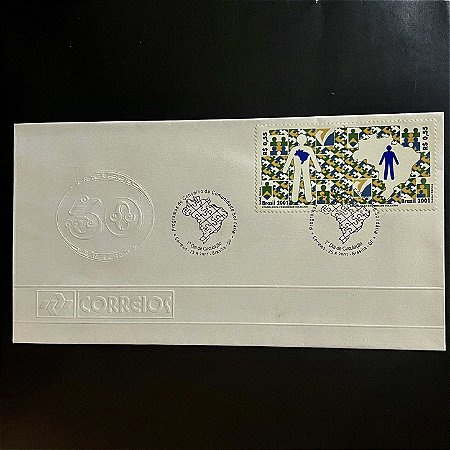 Envelope Comemorativo com Carimbo e Selo - Programas do Conselho da Comunidade Solidaria - 2001 - EPD145 - ref.3293
