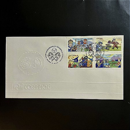 Envelope Comemorativo com Carimbo e Selo - Cavalhadinha de Pirenópolis - 2002 - EPD170- ref.3300