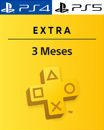 PlayStation Plus Extra 3 meses PS4/PS5 - Mídia Digital
