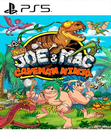 NEW Joe & Mac - Caveman Ninja PS5 Mídia Digital