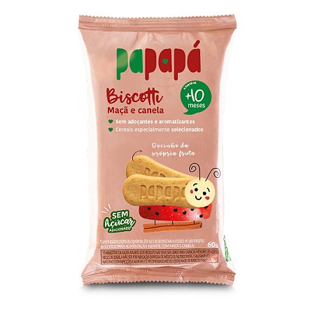 Biscotti Papapá de Maçã e Canela - 60g