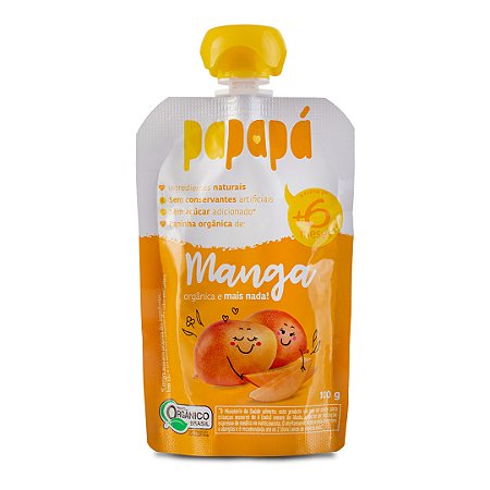 Papinha Papapá Orgânica de Manga