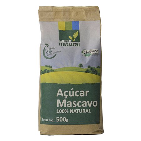 Açúcar Mascavo Orgânico Coopernatural - 500gr