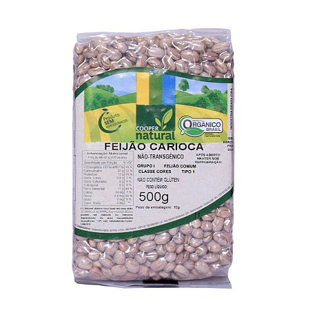 Feijão Carioca Orgânico Coopernatural - 500gr