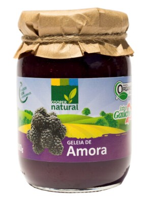 Geleia de Amora Orgânica 300gr - Com pedaços de fruta