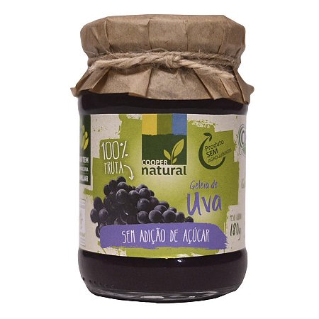 Geleia de Uva Orgânica 180gr - Sem adição de açúcar