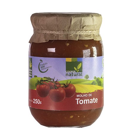Molho de Tomate Orgânica  250gr