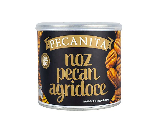 Noz Pecan Agridoce Pecanita em Lata 100g