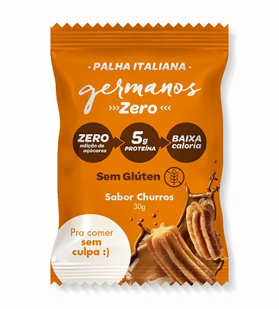 Palha Italiana Proteica Germanos Sabor Churros