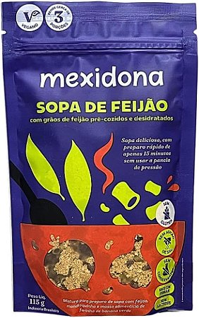 Sopa de Feijão Intantânea Mexidona