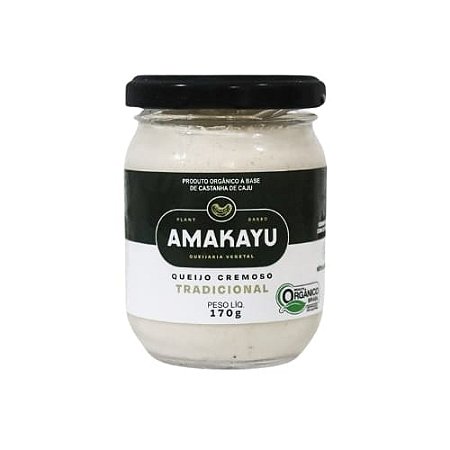 Queijo Cremoso Vegano Orgânico Amakayu Tradicional 170G