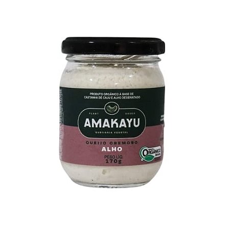 Queijo Vegano Orgânico Cremoso Alho Amakayu 170g