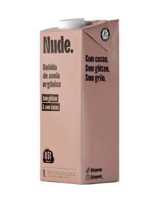 Nude Bebida de Aveia Orgânica com Cacau 1l sem glúten e sem lactose