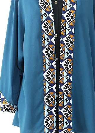 Kimono Azul Petróleo #1233