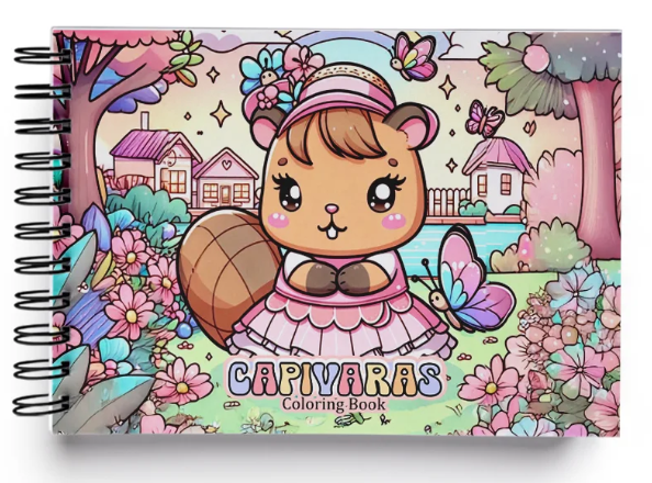 Livro para Colorir - Capivara