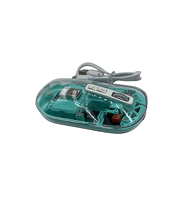 Mouse Recarregável USB + Bluetooth - Verde