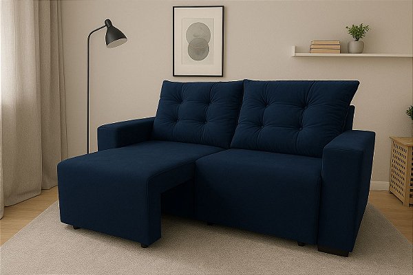 Sofá Reclinável TITAN AZUL 1,80m