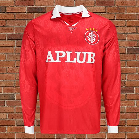 Camiseta Internacional 1996 Vermelha Longa