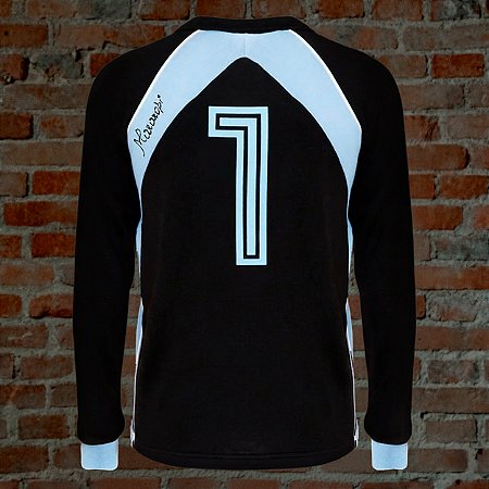 Camisa de Goleiro Autografada Mazarópi 1983 Mundial Grêmio Retrô Assinatura Posterior