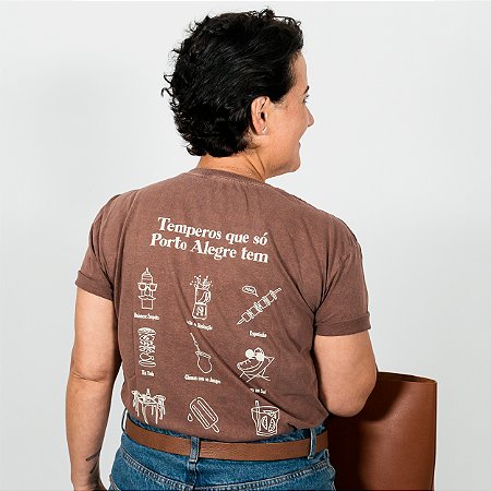 Camiseta Aniversário de Porto Alegre | Destemperados - Marrom