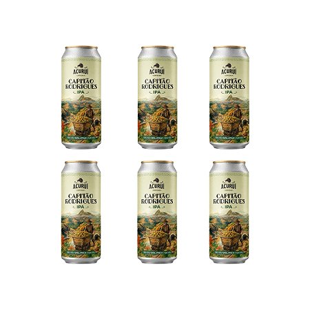 Cerveja IPA Capitão Rodrigues | Kit 6 Latas