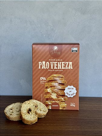 Torrada Pão Veneza 65g - caixa