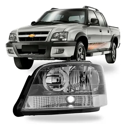 Farol GM S-10 01/11 Blazer Cinza