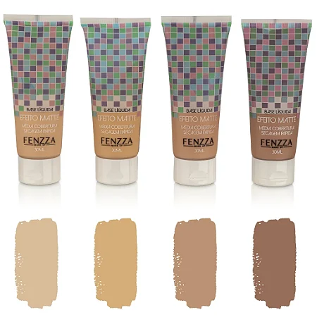 Base Líquida Efeito Matte Fenzza - 30ml