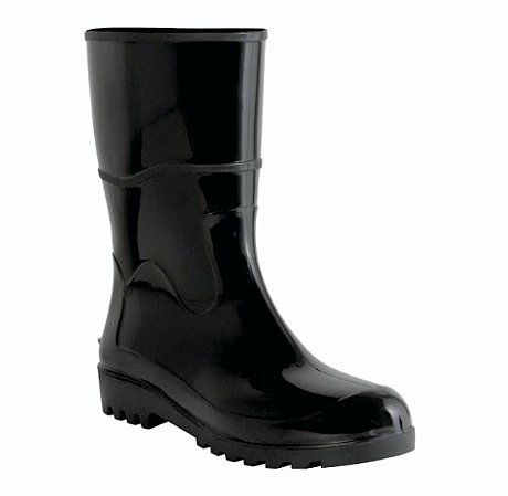 Bota de Pvc Preta Cano Médio 28 cm Worklflex CA:37.154