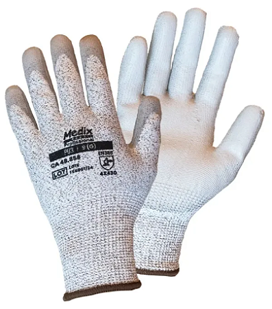 Luva Medix Pu3 Anticorte Nível 5 Proteção Contra Riscos Intermediários Epi Segurança Ca 48856