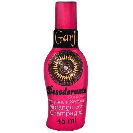 Desodorante Íntimo Aromático MORANGO COM CHAMPANHE 45Ml Garji