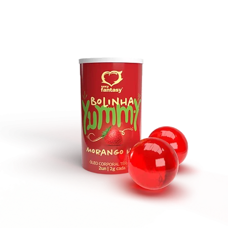 Bolinha Explosiva Yummy Morango Hot