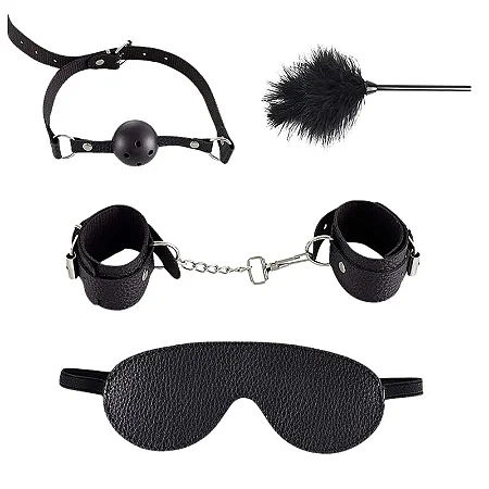 Kit Sado Bondage Com Pluma