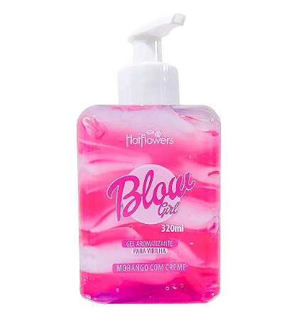 Blow Girl Gel Aromatizante Beijável Para Virilha 320ml Hot Flowers