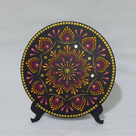 Mandala Alegria 20 cm Pontilhismo